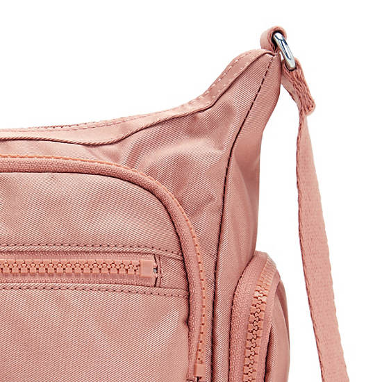 Kipling Gabbie Small Metallic Çapraz Askılı Çanta Pembe | TR 2073TC